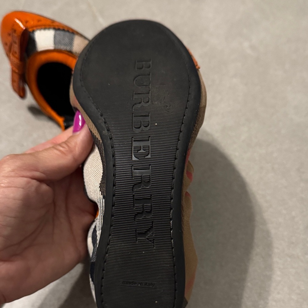 Burberry Orange Checkered ballet flats - Picture 7 of 10